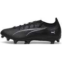Puma Heren Ultra 5 Match Stevige Grond Voetbalschoenen (Zwart, Wit)