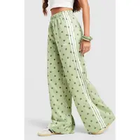 Adidas Originals Broek olijfgroen / lichtgroen / wit