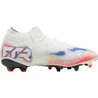 Puma Dames Future 8 Match Snug Fit Kunstgras Voetbalschoenen (Wit/Zwart/ Rood)