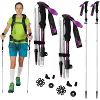 Fit4Med Lichtgewicht Nordic Walking Stokken - Opvouwbaar & Verstelbaar