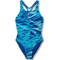 Speedo Hyperboom Allover Print Medalist Badpak Meisjes 140