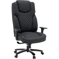 Hjh OFFICE Stoel voor zwaar gebruik / Kantoostoel XXL Pullmann Gen2 150 kg Kunstleder zwart