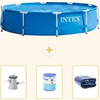 Intex Framezwembad, rond - 305x76 cm - 4-delig, model S21328
