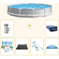 Intex Prism Frame Zwembad, rond - 366x76 cm - 7-delig, model S20528