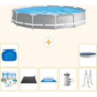 Intex Prism Frame Zwembad, rond - 366x76 cm - 8-delig, model S20524