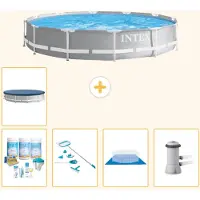 Intex Prism Frame Zwembad, rond - 366x76 cm - 6-delig, model S20522