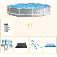 Intex Prism Frame Zwembad, rond - 366x76 cm - 6-delig, model S21044
