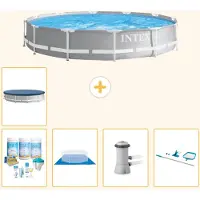 Intex Prism Frame Zwembad, rond - 366x76 cm - 6-delig, model S20521