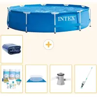 Intex Framezwembad, rond - 305x76 cm - 6-delig, model S20423