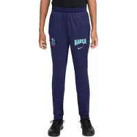 Nike FC Barcelona Strike Trainingsbroek 2026-2027 Kids Donkerblauw Lichtgroen