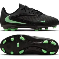 Nike Phantom 6 Low Club Gras / Kunstgras Voetbalschoenen (MG) Kids Zwart Felgroen