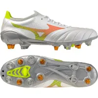 Mizuno Morelia Neo V Beta Elite IJzeren-Nop Voetbalschoenen (SG) Wit Oranje Limoen