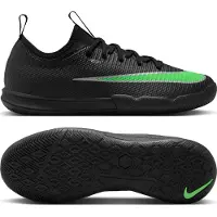 Nike Mercurial Vapor 17 Academy Zaalvoetbalschoenen (IN) Kids Zwart Felgroen Zilvergrijs