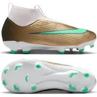 Nike Mercurial Superfly 11 Mbappé Academy Gras / Kunstgras Voetbalschoenen (MG) Peuters/Kleuters Goud Groen Wit