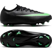Nike Mercurial Vapor 17 Pro Gras Voetbalschoenen (FG) Kids Zwart Felgroen Zilvergrijs