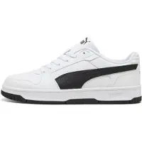 Puma Rebound SLAM LO sneaker, uniseks, wit/zwart, maat 45.5 EU