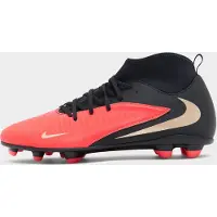 Nike Phantom 6 High Club Gras / Kunstgras Voetbalschoenen (MG) Zwart Felrood Goud