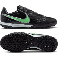 Nike Tiempo Ligera Pro Turf Voetbalschoenen (TF) Zwart Felgroen Zilvergrijs