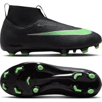 Nike Mercurial Superfly 11 Academy Gras / Kunstgras Voetbalschoenen (MG) Kids Zwart Felgroen Zilvergrijs