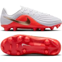 Nike Tiempo Maestro Academy Gras / Kunstgras Voetbalschoenen (MG) Kids Wit Felrood Goud