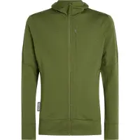 Icebreaker - Fleeces - M Merino 260 Quantum LS Zip Hoodie Sphagnum voor Unisex van Wol - Maat S - Kaki
