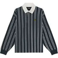 Lyle & Scott Trui 'Rugby' navy / wit