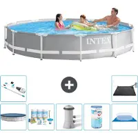 Intex Prism Frame Zwembad, rond - 366x76 cm - 8-delig, model S41952