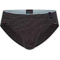 Schiesser Slip ' Long Life Soft ' grijs / zwart