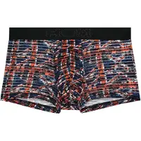 Hom Boxershorts ' Malcolm ' blauw / rood / zwart