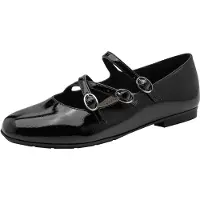 Tamaris Ballerina met riempjes zwart