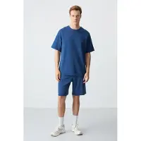 Tommy Life Heren Oversized Katoenmix T-Shirt en Shorts Set
