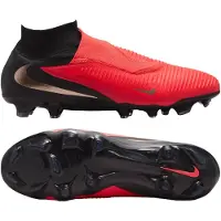 Nike Phantom 6 High Pro Gras Voetbalschoenen (FG) Zwart Felrood Goud