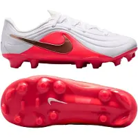 Nike Tiempo Maestro Academy Gras / Kunstgras Voetbalschoenen (MG) Peuters/Kleuters Wit Felrood Goud