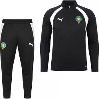 Puma Marokko Trainingspak 1/4-Zip 2026-2028 Zwart Wit