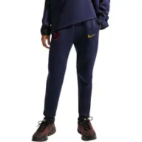 Nike FC Barcelona Tech Fleece Joggingbroek 2026-2027 Kids Donkerblauw Zwart Geel Rood