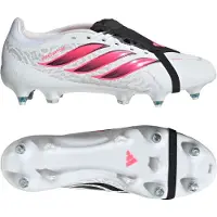 Adidas Predator League FT IJzeren-Nop Voetbalschoenen (SG) Wit Zwart Roze