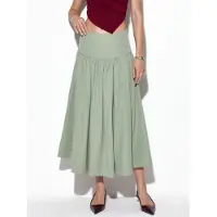 Busem Hoge Taille A-Lijn Midi Rok