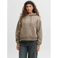 JJXX Sweatshirt 'JXSTUDIO VESTERBRO' lichtbruin / wit