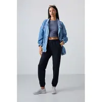 Tommy Life Dames Hoge Taille Relaxed Fleece Joggingbroeken
