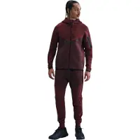 Nike Heren Tech Tapered Joggers (Rood/zwart)