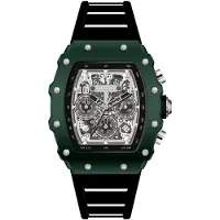 Invicta Racing 69696 Herenhorloge - Quartz Uurwerk - Acryl met Zilveren Wijzerplaat - 43 mm