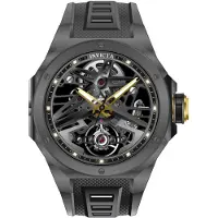 Invicta Celestial 70103 Herenhorloge - Mechanisch Uurwerk - Roestvrij Staal met Zwarte Wijzerplaat - 43 mm