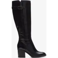Clarks Mascarpone 2 Up Zwarte Leren Laarzen