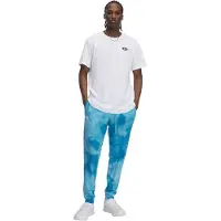 Under Armour Heren Rival Badstof Tie Dye Joggers (Blauw)
