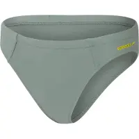 Speedo Dames Logo Hoge Been Bikini Onderbroek (Groen)