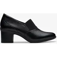 Clarks Shaya Tess Black Leather Schoenen