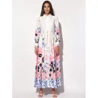 MSN Collection Bloemen A-lijn Maxi Jurk