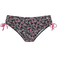 LASCANA Bikinibroek donkerroze / zwart / wit