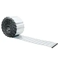 vidaXL Gazonrand 10 m x 30 cm Gegalvaniseerd staal zilver