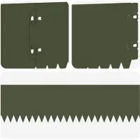vidaXL Gazonrand 30 st 103 x 15 cm Staal Olijfgroen